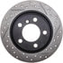 127.34146L by STOPTECH - StopTech Sport Drilled & Slotted Brake Rotor; Rear Left