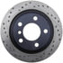127.34150R by STOPTECH - StopTech Sport Drilled & Slotted Brake Rotor; Rear Right