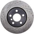 127.34166R by STOPTECH - StopTech Sport Drilled & Slotted Brake Rotor; Front Right