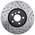 127.34186L by STOPTECH - StopTech Sport Drilled & Slotted Brake Rotor; Front Left