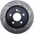 127.35039L by STOPTECH - StopTech Sport Drilled & Slotted Brake Rotor; Rear Left