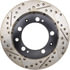 127.37007R by STOPTECH - StopTech Sport Drilled & Slotted Brake Rotor; Rear Right