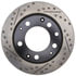 127.37019R by STOPTECH - StopTech Sport Drilled & Slotted Brake Rotor; Rear Right
