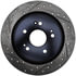 127.40087R by STOPTECH - StopTech Sport Drilled & Slotted Brake Rotor; Rear Right