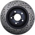 127.40092L by STOPTECH - StopTech Sport Drilled & Slotted Brake Rotor; Front Left