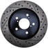 127.40092L by STOPTECH - StopTech Sport Drilled & Slotted Brake Rotor; Front Left