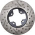 127.42034L by STOPTECH - StopTech Sport Drilled & Slotted Brake Rotor; Front Left