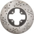 127.42034L by STOPTECH - StopTech Sport Drilled & Slotted Brake Rotor; Front Left