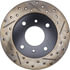 127.42040L by STOPTECH - StopTech Sport Drilled & Slotted Brake Rotor; Front Left