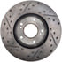 127.42046L by STOPTECH - StopTech Sport Drilled & Slotted Brake Rotor; Front Left