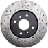 127.42083L by STOPTECH - StopTech Sport Drilled & Slotted Brake Rotor; Front Left
