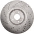 128.65146L by STOPTECH - StopTech Sport Cross Drilled Brake Rotor; Front Left
