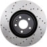 128.33134R by STOPTECH - StopTech Sport Cross Drilled Brake Rotor; Front Right