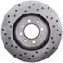 128.40021L by STOPTECH - StopTech Sport Cross Drilled Brake Rotor; Front Left