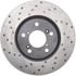 128.40069R by STOPTECH - StopTech Sport Cross Drilled Brake Rotor; Front Right
