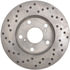 128.40087L by STOPTECH - StopTech Sport Cross Drilled Brake Rotor; Rear Left