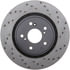 128.40090L by STOPTECH - StopTech Sport Cross Drilled Brake Rotor; Front Left