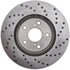 128.44125R by STOPTECH - StopTech Sport Cross Drilled Brake Rotor; Front Right