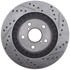127.44111R by STOPTECH - StopTech Sport Drilled & Slotted Brake Rotor; Front Right