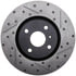 127.45090L by STOPTECH - StopTech Sport Drilled & Slotted Brake Rotor; Front Left