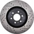 127.62075CL by STOPTECH - StopTech Sport Cryo Drilled & Slotted Brake Rotor; Front Left