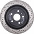127.62107CL by STOPTECH - StopTech Sport Cryo Drilled & Slotted Brake Rotor; Rear Left