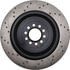 128.20018L by STOPTECH - StopTech Sport Cross Drilled Brake Rotor; Front Left