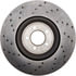 128.20024L by STOPTECH - StopTech Sport Cross Drilled Brake Rotor; Front Left