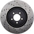 128.20024L by STOPTECH - StopTech Sport Cross Drilled Brake Rotor; Front Left