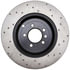 128.22021R by STOPTECH - StopTech Sport Cross Drilled Brake Rotor; Rear Right