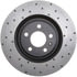 128.33124L by STOPTECH - StopTech Sport Cross Drilled Brake Rotor; Front Left