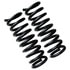 80662 by MOOG - Coil Spring Set - Front, Constant Rate, Heat-Treated Alloy Steel, Black, Pair