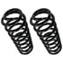 81069 by MOOG - Coil Spring Set - Rear, Black, 5.71 in. OD, 17.177 in. Length, 0.64 in. Wire Diameter