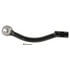 ES801074 by MOOG - MOOG ES801074 Steering Tie Rod End