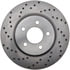 228.61086DR by STOPTECH - C-Tek Sport Drilled Rotor