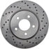 228.61086DL by STOPTECH - C-Tek Sport Drilled Rotor