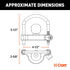 23090 by CURT MANUFACTURING - Universal Trailer Coupler Lock