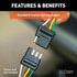 56489 by CURT MANUFACTURING - Custom Wiring Harness; 4-Way Flat Output; Select Toyota Sienna