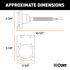 57626 by CURT MANUFACTURING - Electrical Adapter with Tester (4-Way Flat Vehicle to 6-Way Round Trailer)