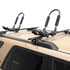 18320 by CURT MANUFACTURING - Adjustable Aluminum Roof Rack Kayak Holders