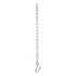 80040 by CURT MANUFACTURING - 27in. Safety Chain with 1 S-Hook (5;000 lbs; Clear Zinc)