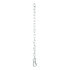 80313 by CURT MANUFACTURING - 27in. Safety Chain with 1 Snap Hook (5;000 lbs; Clear Zinc)