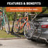 18087 by CURT MANUFACTURING - Tray-Style Hitch-Mounted Bike Rack (4 Bikes; 2in. Shank)