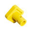 KN20901 by HALDEX - Dash Knob - For Pin Type Push-Pull Valves, Yellow, 3/8" Mounting Shaft