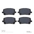 1551-0923-00 by DYNAMIC FRICTION COMPANY - 5000 Advanced Brake Pads - Ceramic