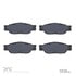 1551-0933-00 by DYNAMIC FRICTION COMPANY - 5000 Advanced Brake Pads - Low Metallic