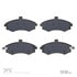 1551-0941-00 by DYNAMIC FRICTION COMPANY - 5000 Advanced Brake Pads - Ceramic