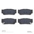 1551-0954-00 by DYNAMIC FRICTION COMPANY - 5000 Advanced Brake Pads - Ceramic