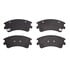 1551-0957-00 by DYNAMIC FRICTION COMPANY - 5000 Advanced Brake Pads - Ceramic