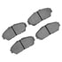 1000-0617-00 by DYNAMIC FRICTION COMPANY - DFC Track/Street Pads - Low Metallic